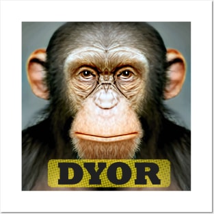 DYOR Funny Monkey Humorous Apes Animals Posters and Art